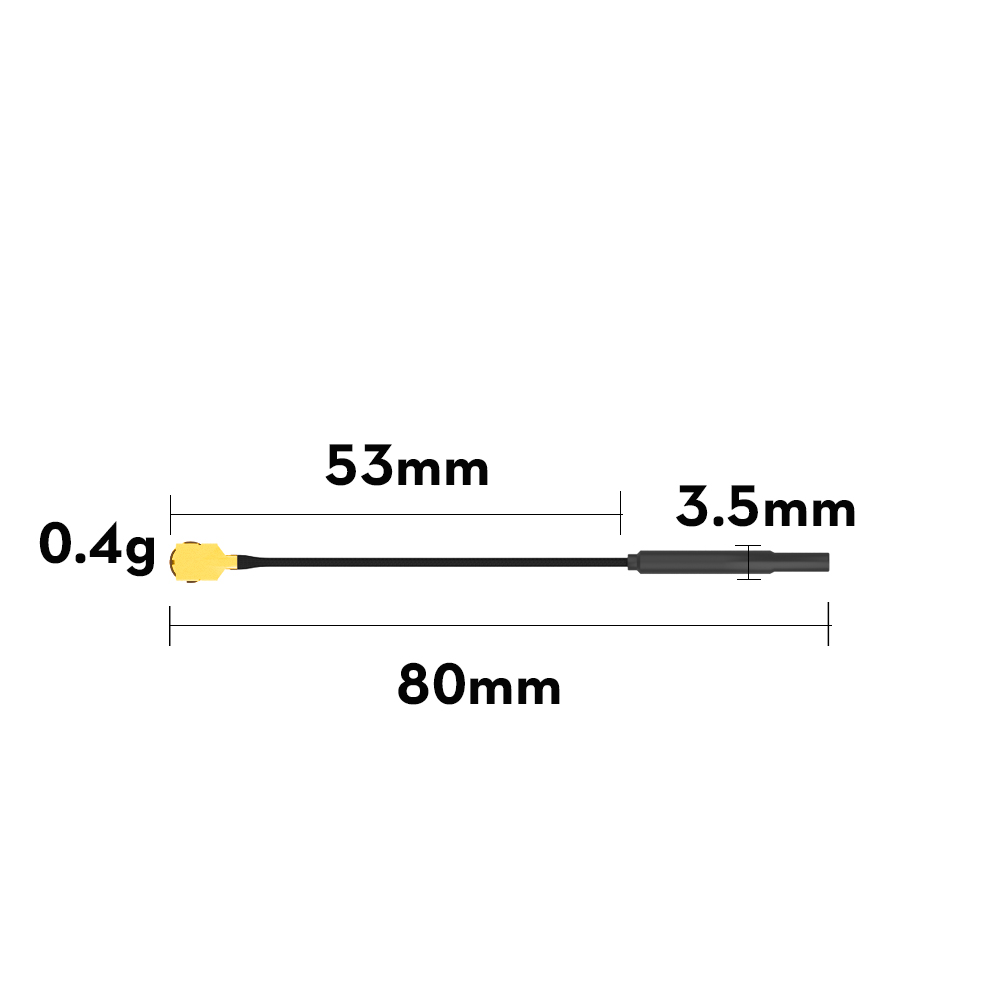 Flywoo 5.8G Antenna Light Ottone UFL VTX 3dBi 5pz