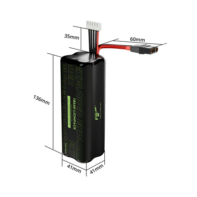 FlyWoo Explorer 4S2P 6000mAh Batteria Li-Ion Molicell