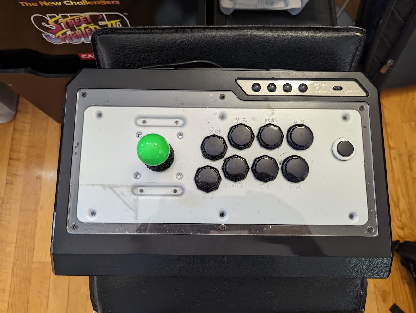 Sanwa JLF-TP-8YT joystick arcade verde ball top 4/8 vie