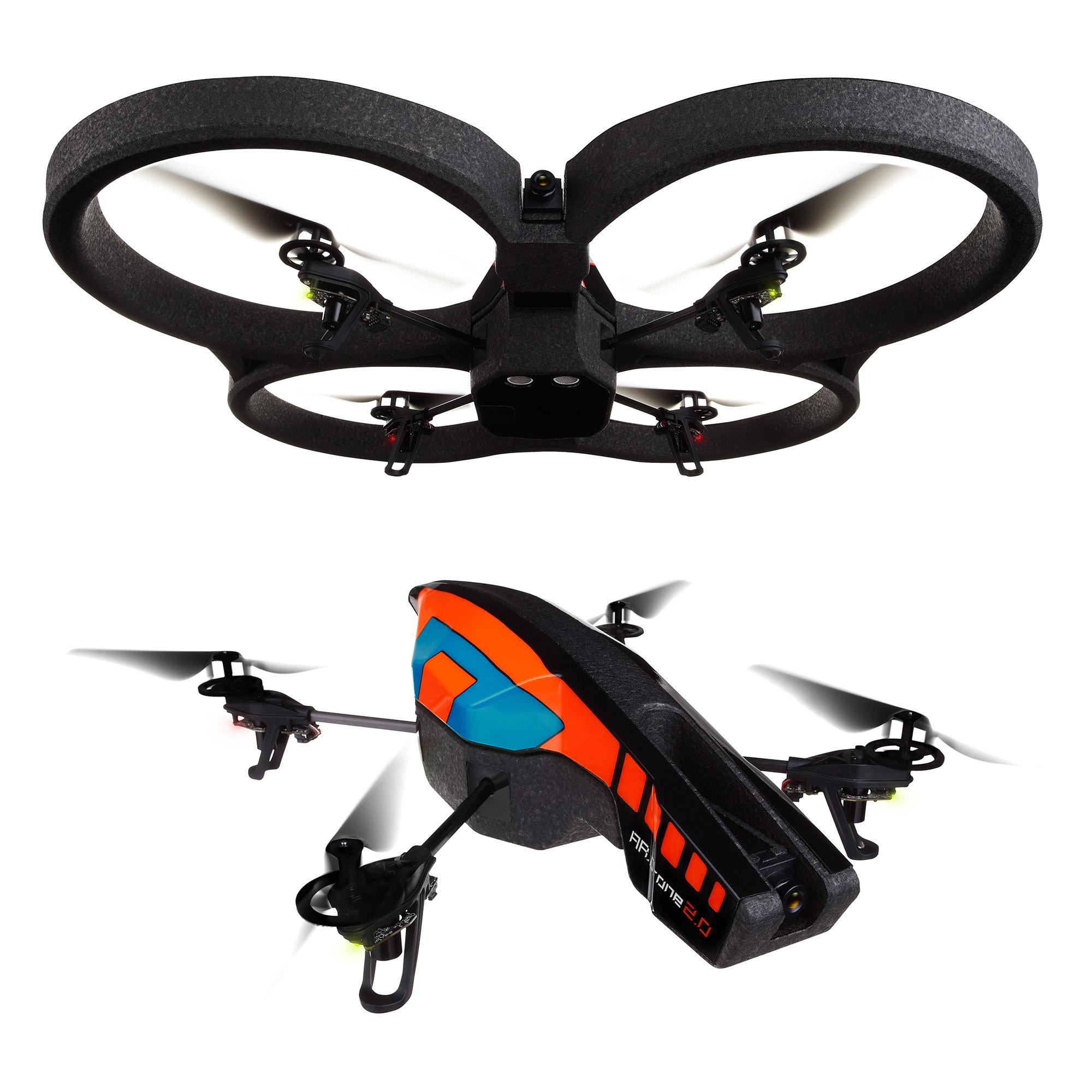 Parrot AR.Drone 2.0 Quadricottero Blu/Arancione HD