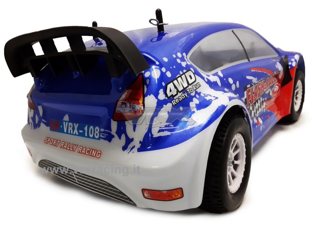 VRX Flash Rally EBD auto rally spazzole blu 4WD 1/10