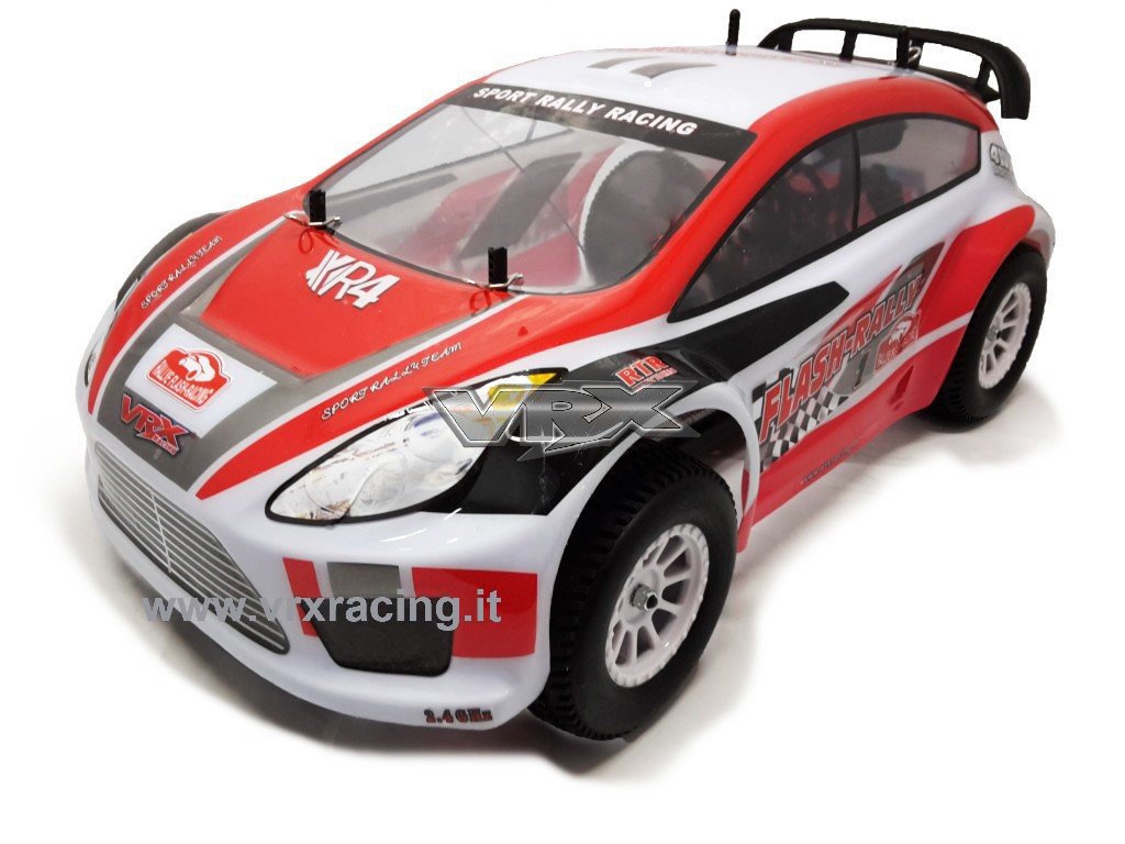 VRX Flash Rally meccanica completa rossa 4WD 1/10 roller
