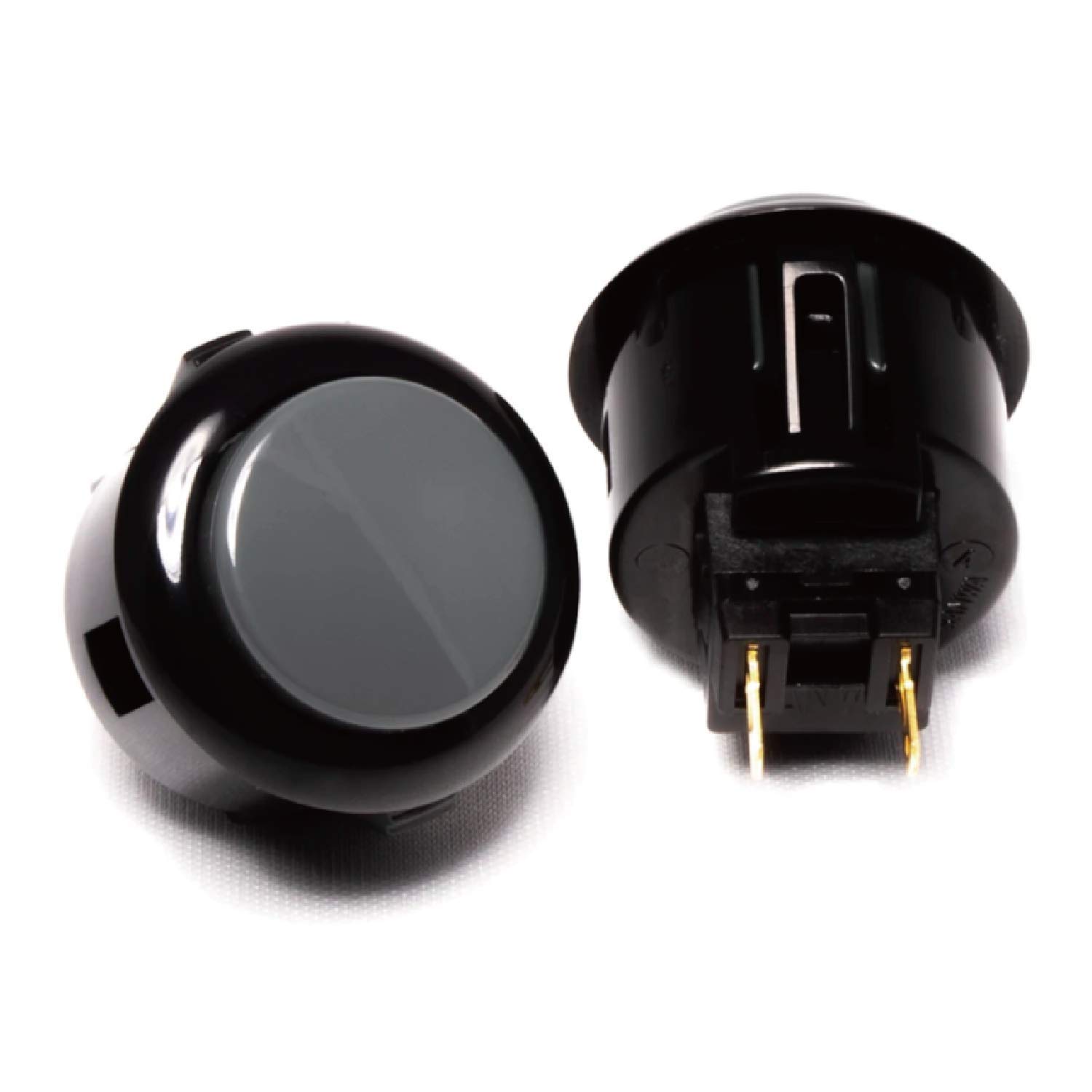 Sanwa OBSF-30 Pulsante Arcade 30mm 8 Pezzi Grigio snap-in