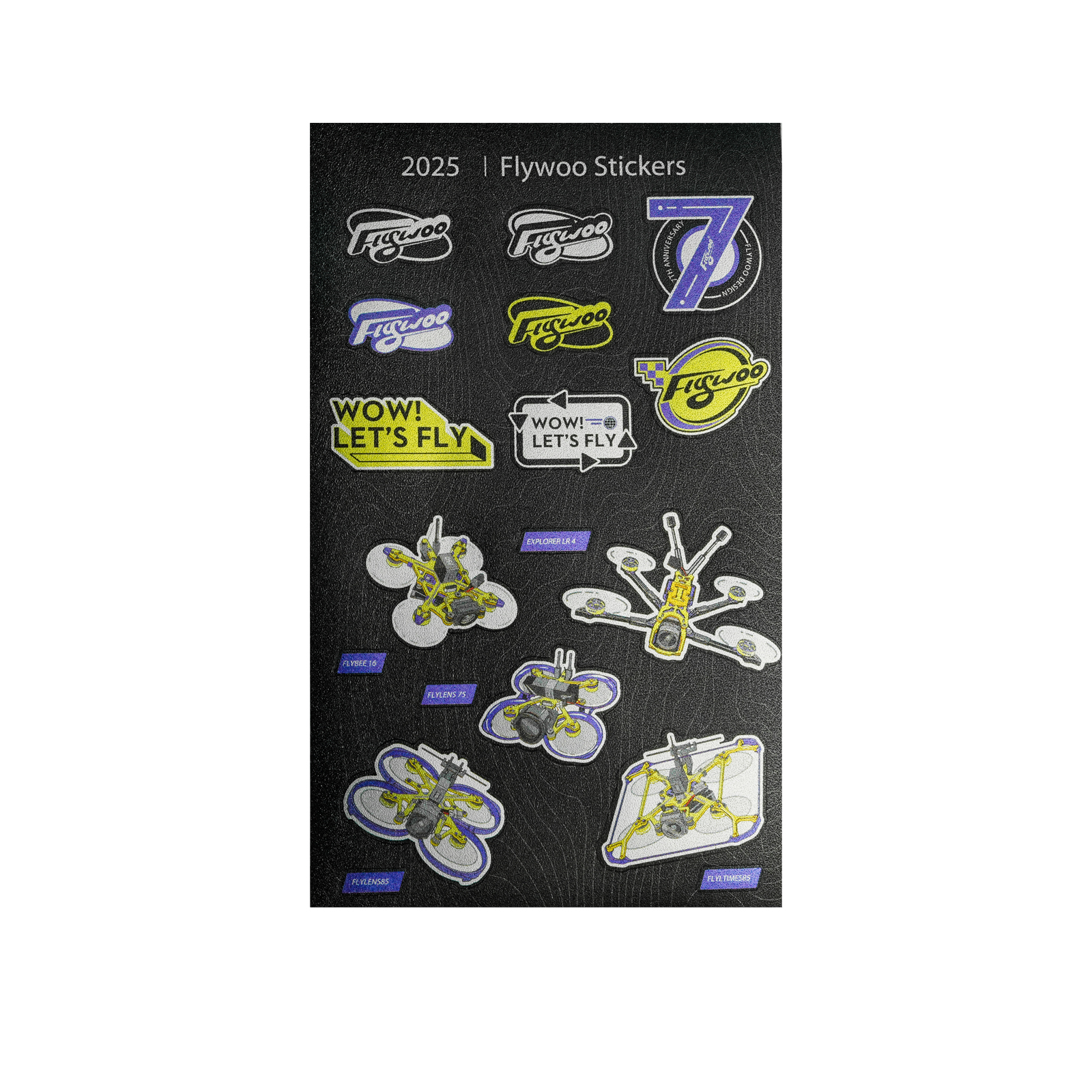 Flywoo FPV Gears Stickers adesivi 5° anniversario edizione limitata