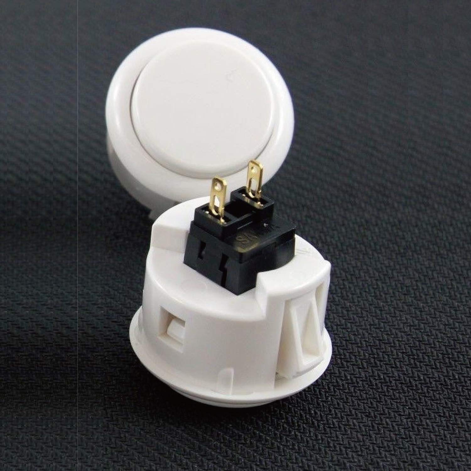 Sanwa OBSF-30 Pulsante Arcade 30mm 8 Pezzi Bianco snap-in
