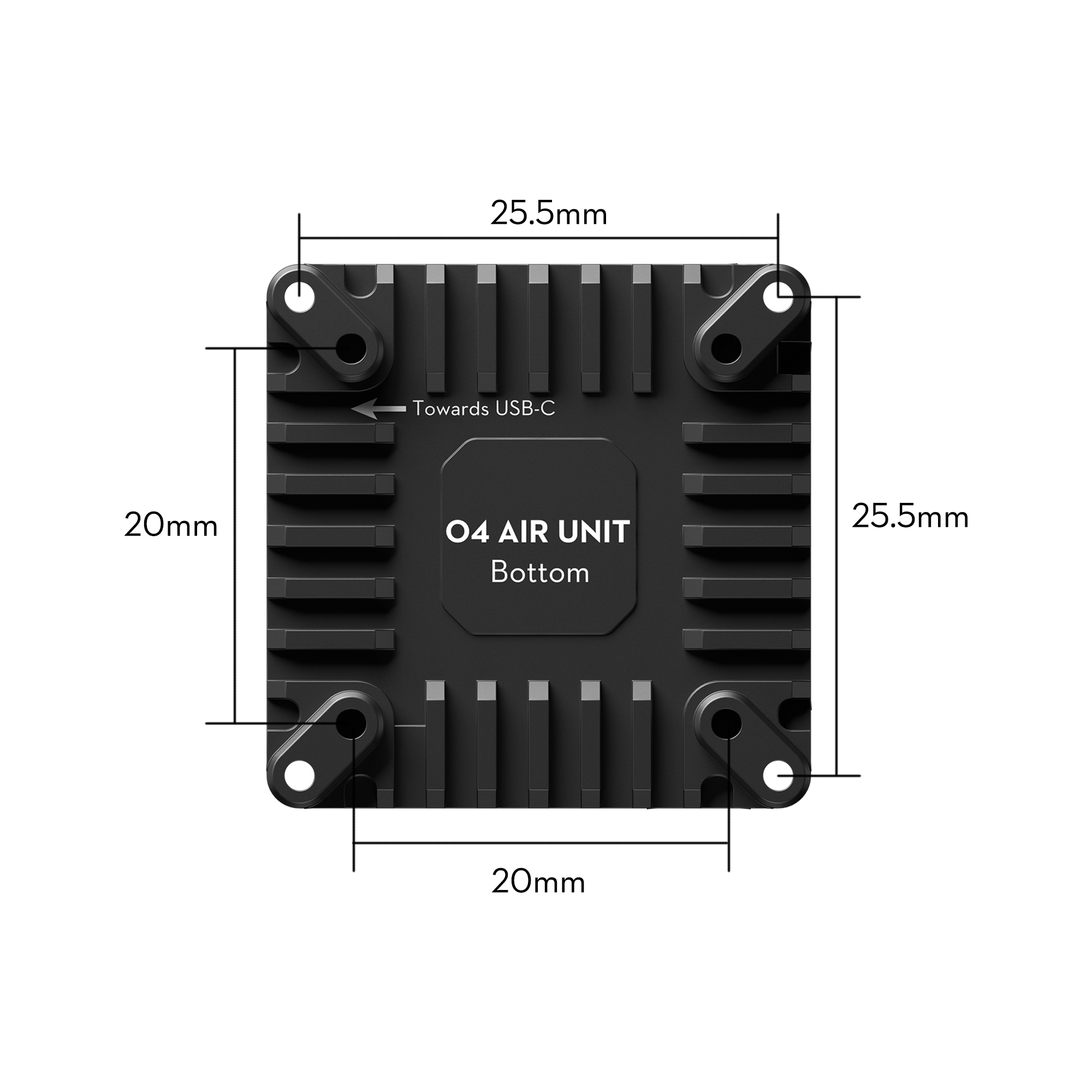 Flywoo O4 Kit Raffreddamento CNC Alluminio 5,1g Nero 20mm