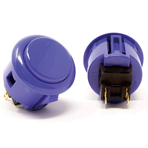 Sanwa OBSF-30 Pulsante Arcade 30mm Blu Scuro Snap-In