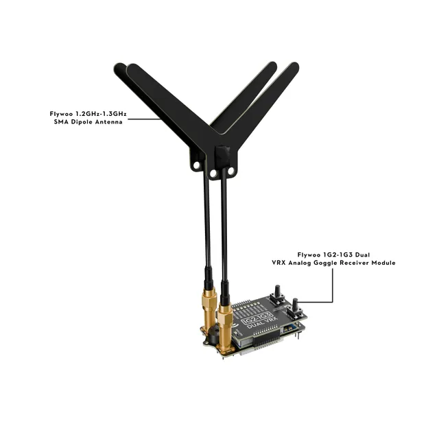 FlyWoo 1G2-1G3 Dual VRX modulo ricevente V2 per visore