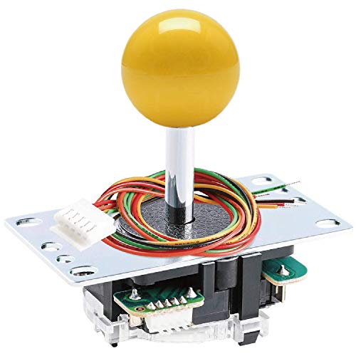 Sanwa JLF-TP-8YT joystick arcade giallo 4/8 vie