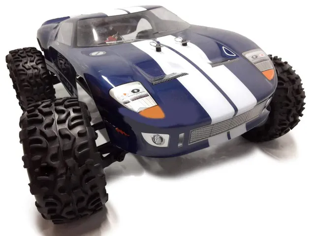 VRX Rangster auto RC 1/10 brushless 4WD RTR blu 3000KV
