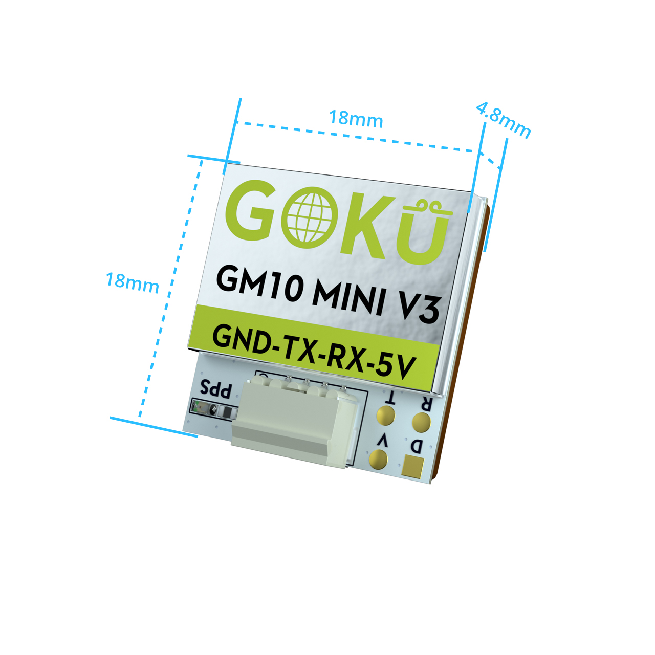 FlyWoo GOKU GM10 Mini V3 modulo GPS 10Hz 4,7g
