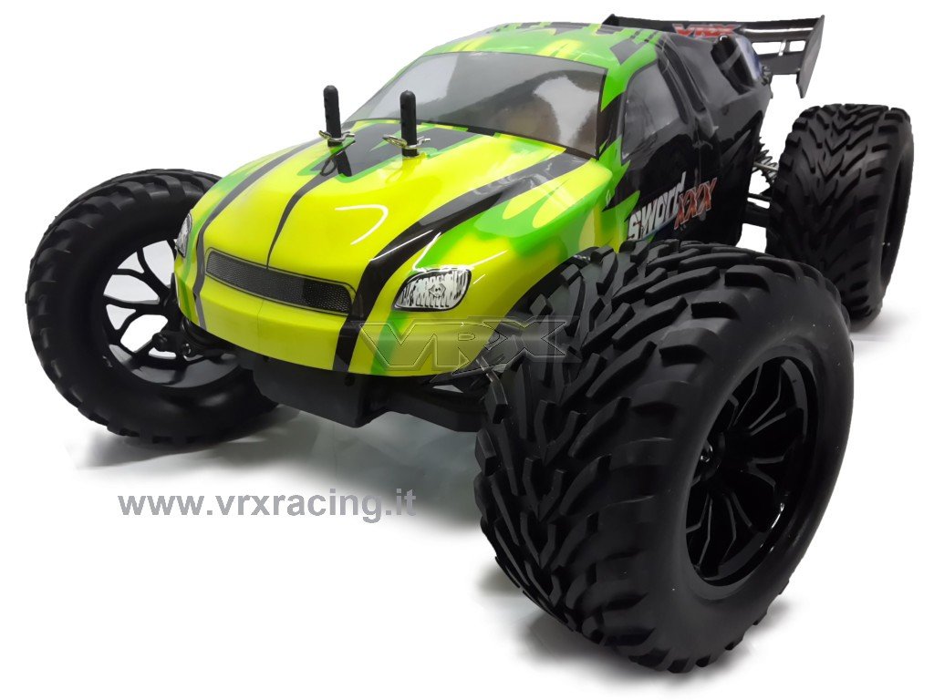 VRX XXX Sword 1/10 truggy brushless RTR 4WD nera verde 3000Kv