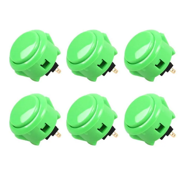Sanwa OBS OBSF-30 Pulsante Arcade 30mm Verde 6 pezzi snap-in