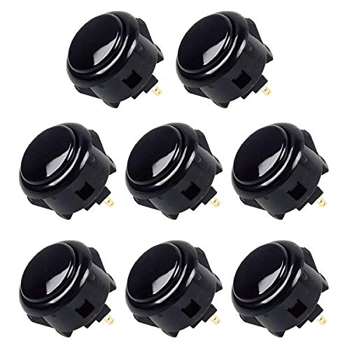 Sanwa OBS OBSC-30-CS Pulsanti Arcade 8pz Fumé