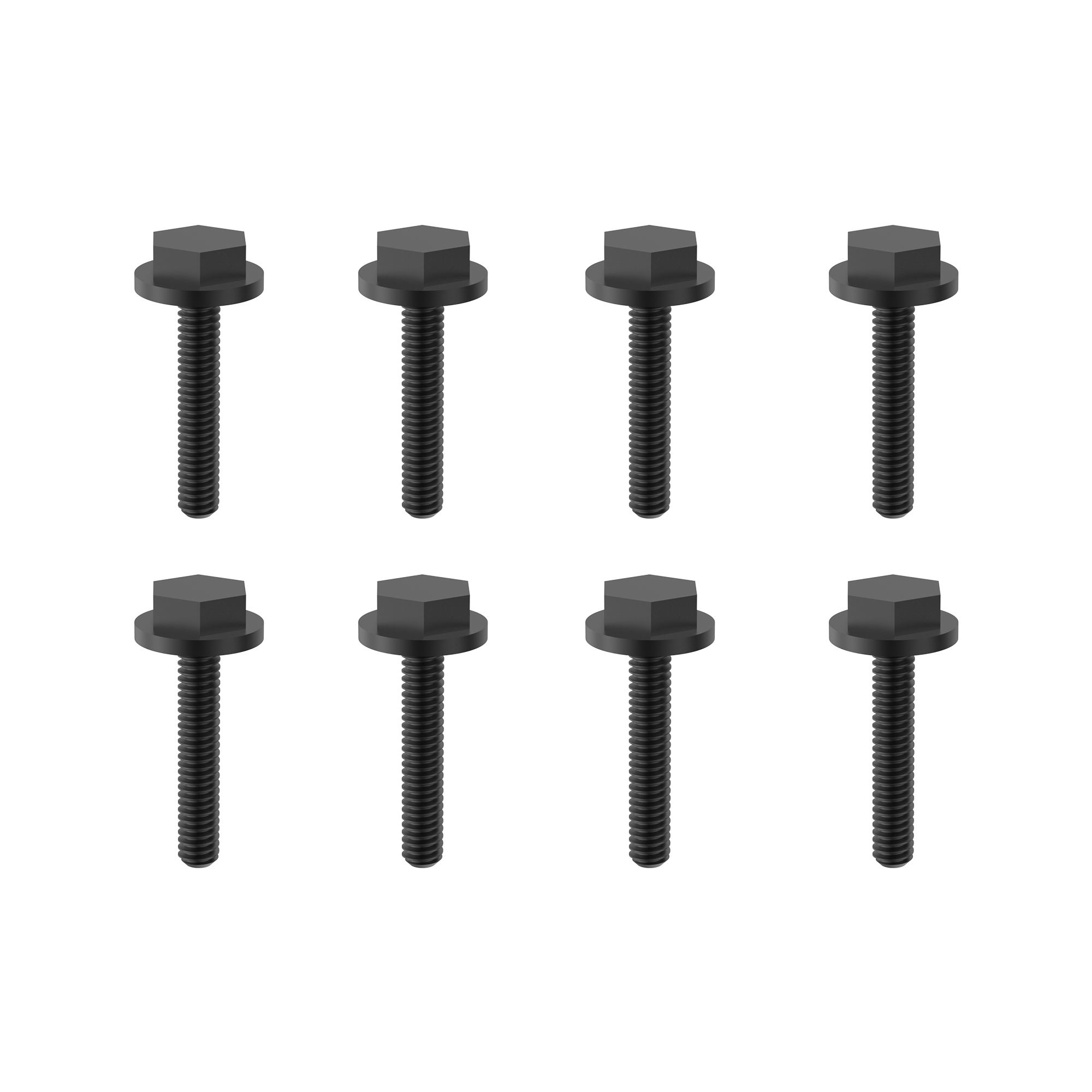 UDI RC M02-004 Viti Esagonali 2.6x15mm Nere 8 Pz