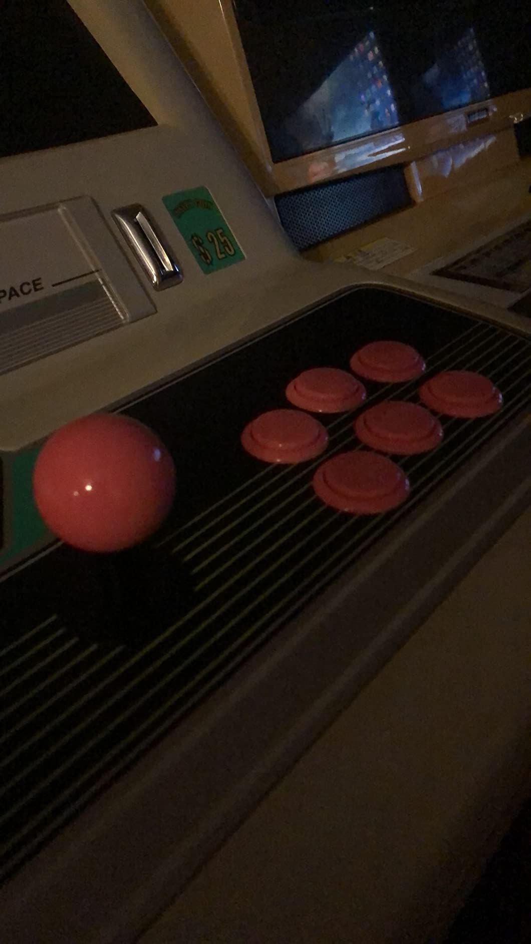 Sanwa OBSF-30 pulsanti arcade 30mm rosa 6 pezzi
