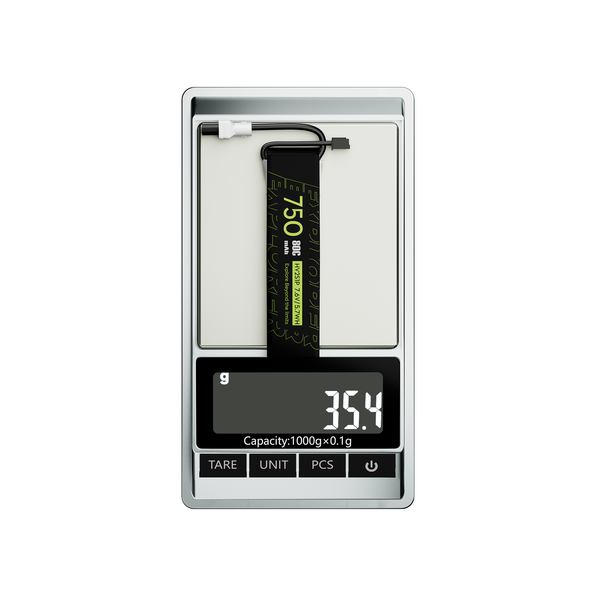 Flywoo Explorer 750mAh batteria LiHV 2S 80C XT30UP 2 pezzi