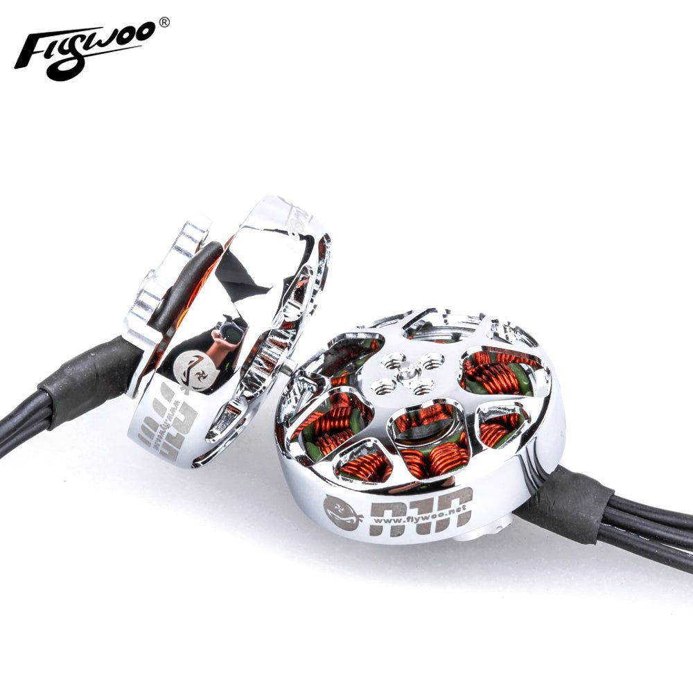 Flywoo NIN 2104 motore brushless 1800KV argento 4-6S