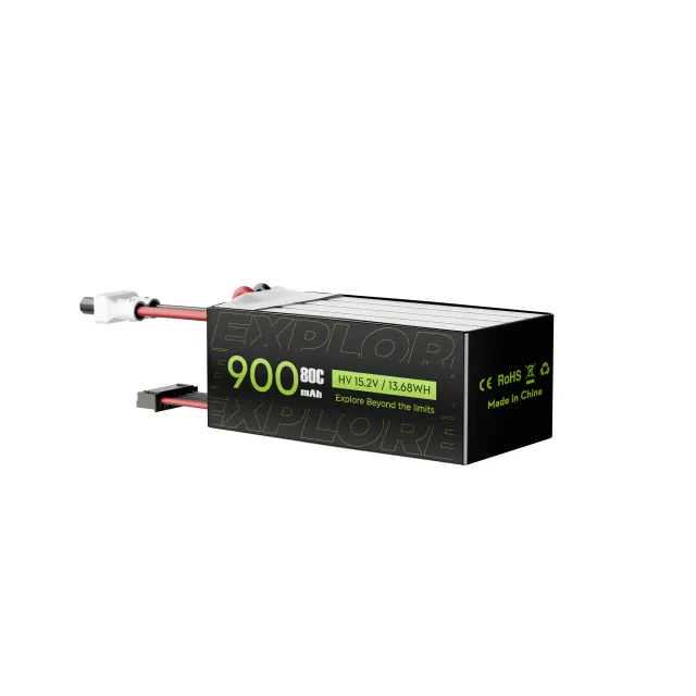 Flywoo Explorer 900mAh HV 4S 80C Batteria XT30UP 2pz
