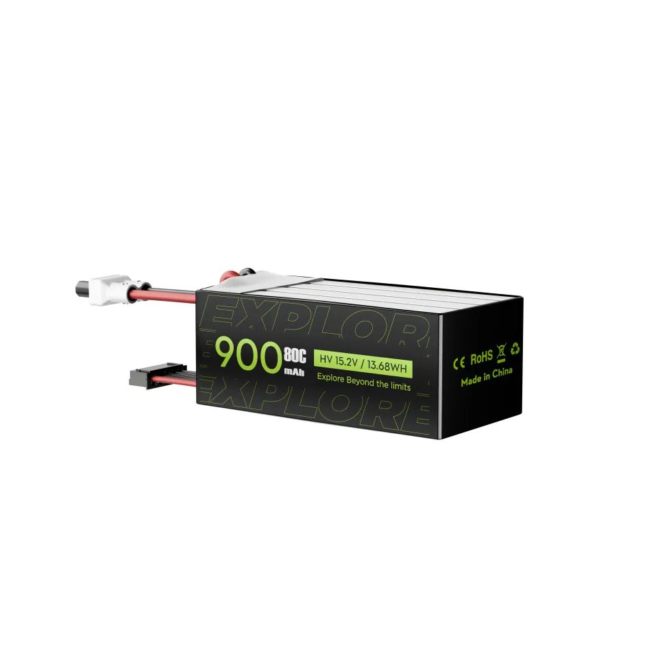 Flywoo Explorer 900mAh HV 4S 80C Batteria XT30UP 2pz