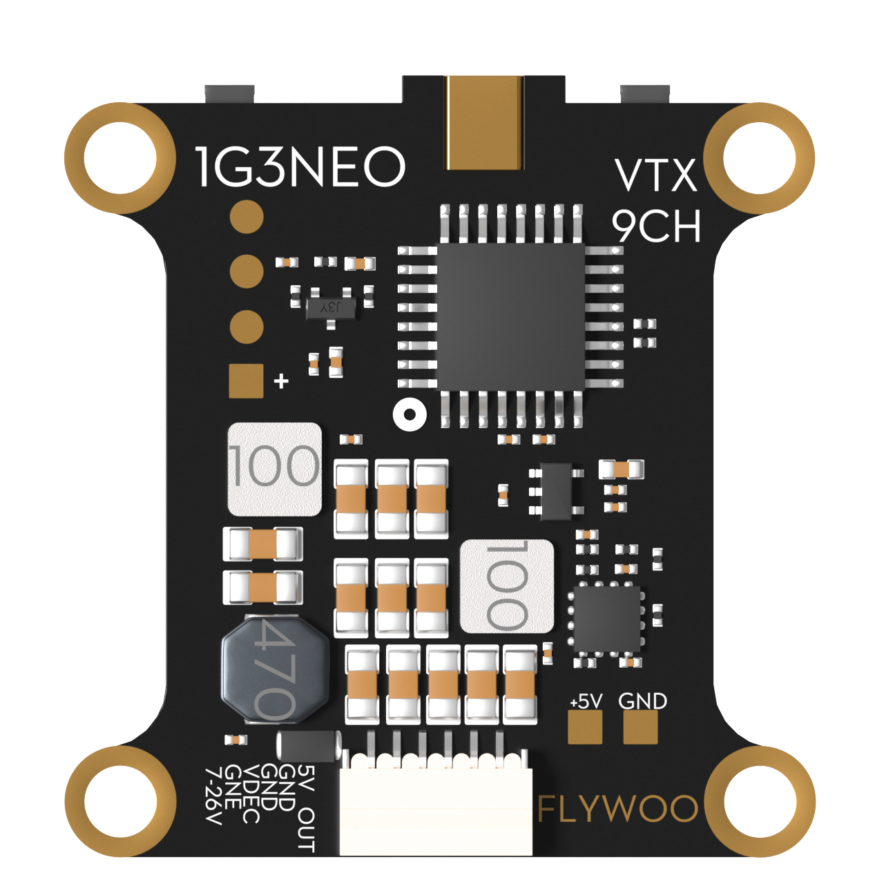 FlyWoo VTX-1G3 1.2GHz 1.3GHz 2W Trasmettitore Video 9CH