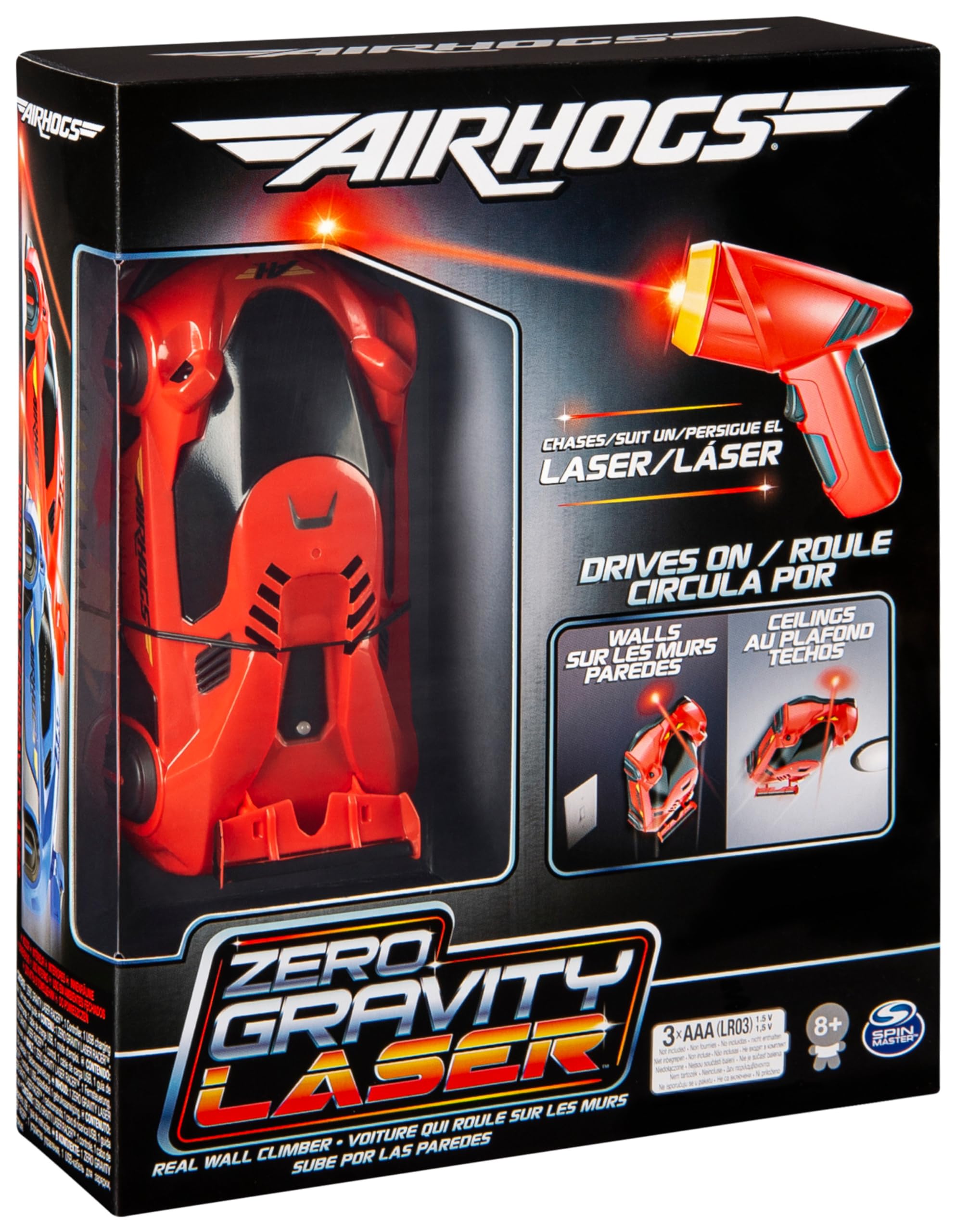 Air Hogs Zero Gravity Laser Auto Pareti Rossa USB