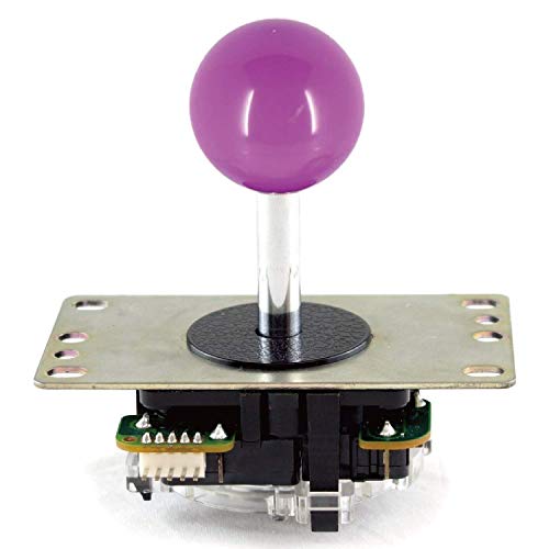 Sanwa JLF-TP-8YT leva joystick arcade viola con piastra