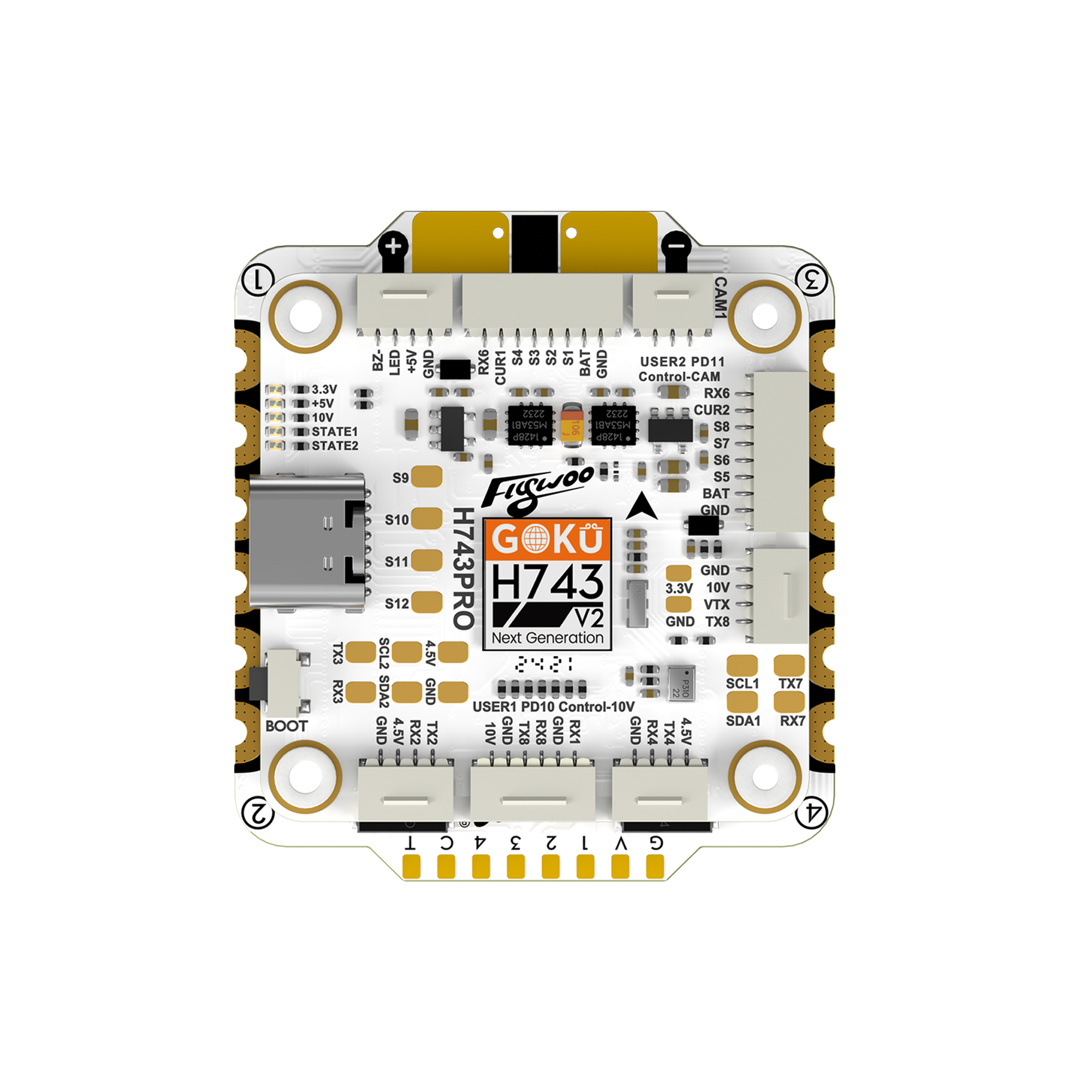 Flywoo Goku H743 Pro Stack 55A 30x30 FC+ESC Plug&Play O4