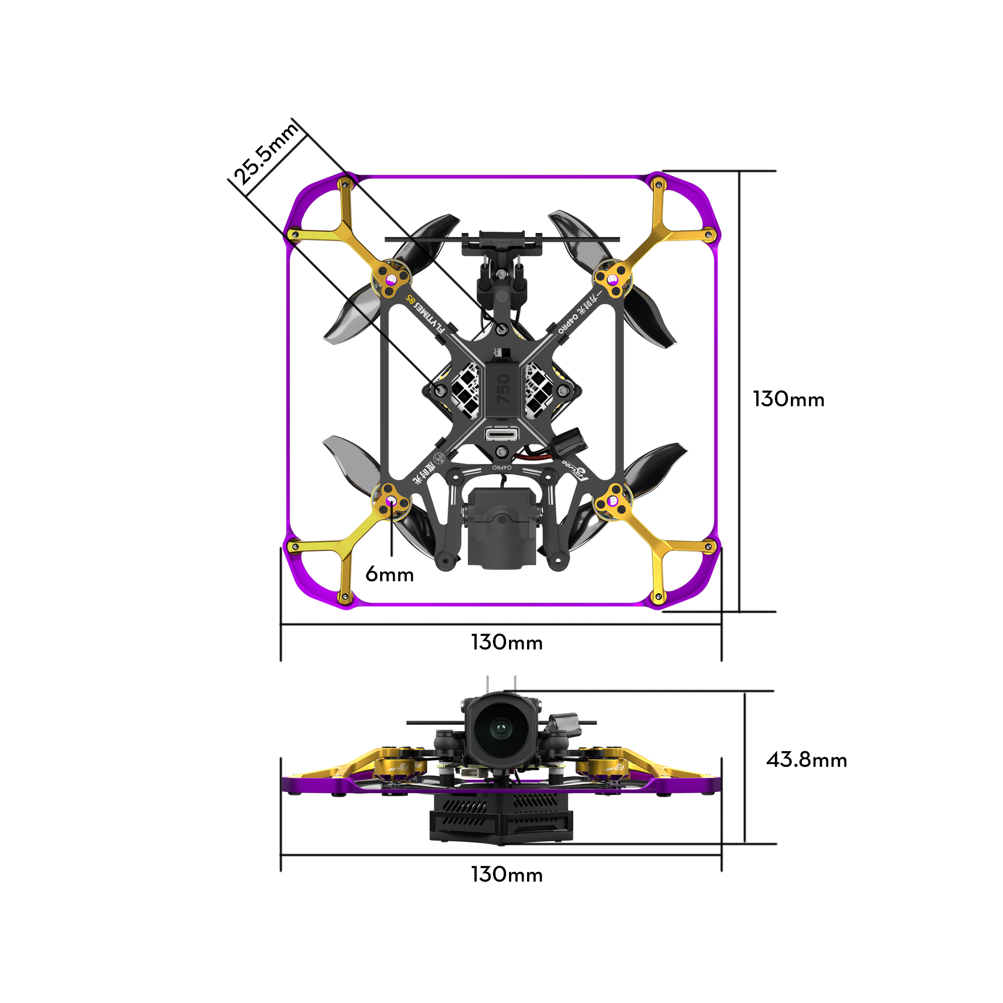 Flywoo Flytimes 85 HD O4 Pro micro drone FPV 2S 4K