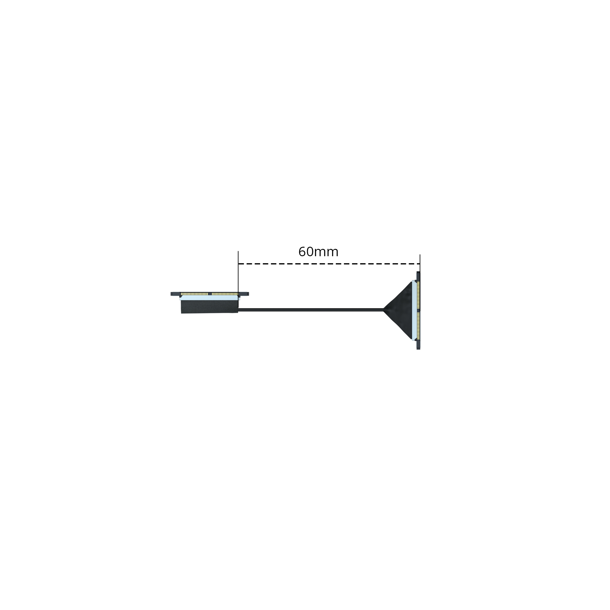 FlyWoo DJI O3 O4 Cavo Coassiale 100mm ricambio flessibile