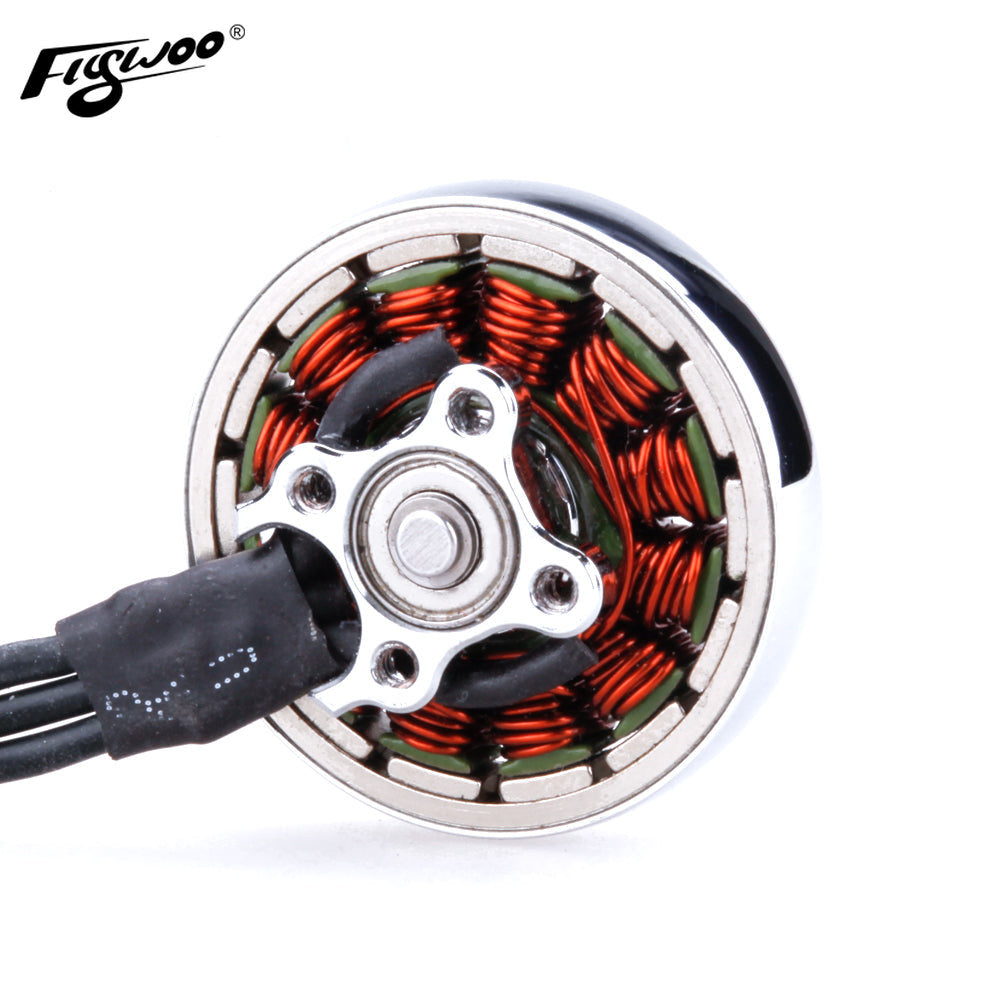 Flywoo NIN 2303.5 motore brushless 1750KV argento 5-6S