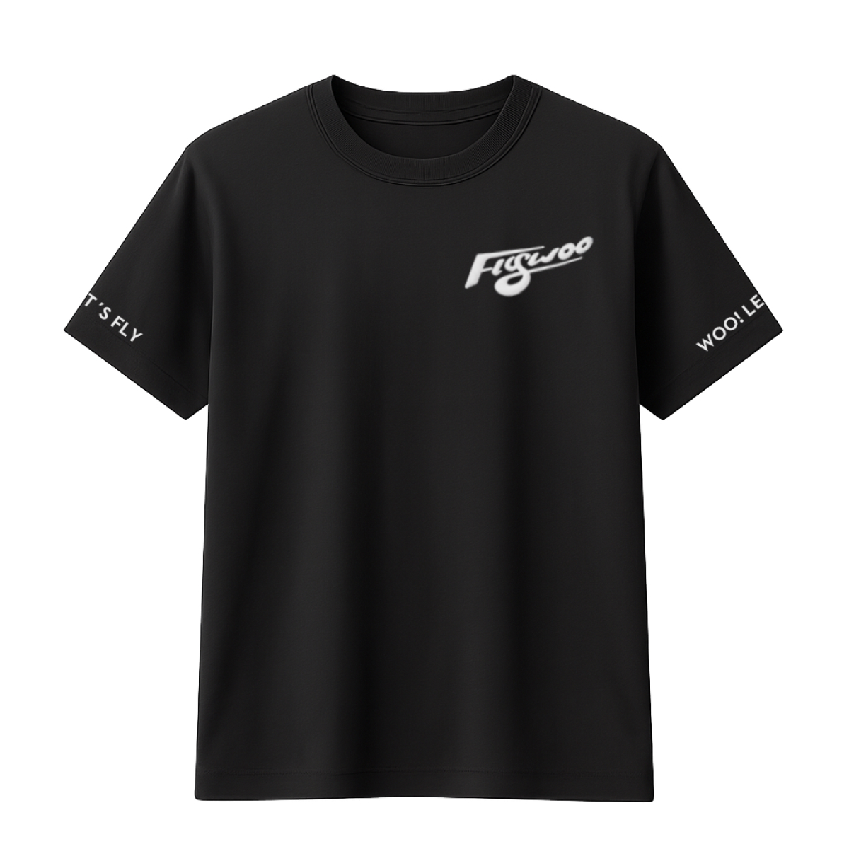 Flywoo T-Shirt 7th Anniversary Nera Cotone ricamata