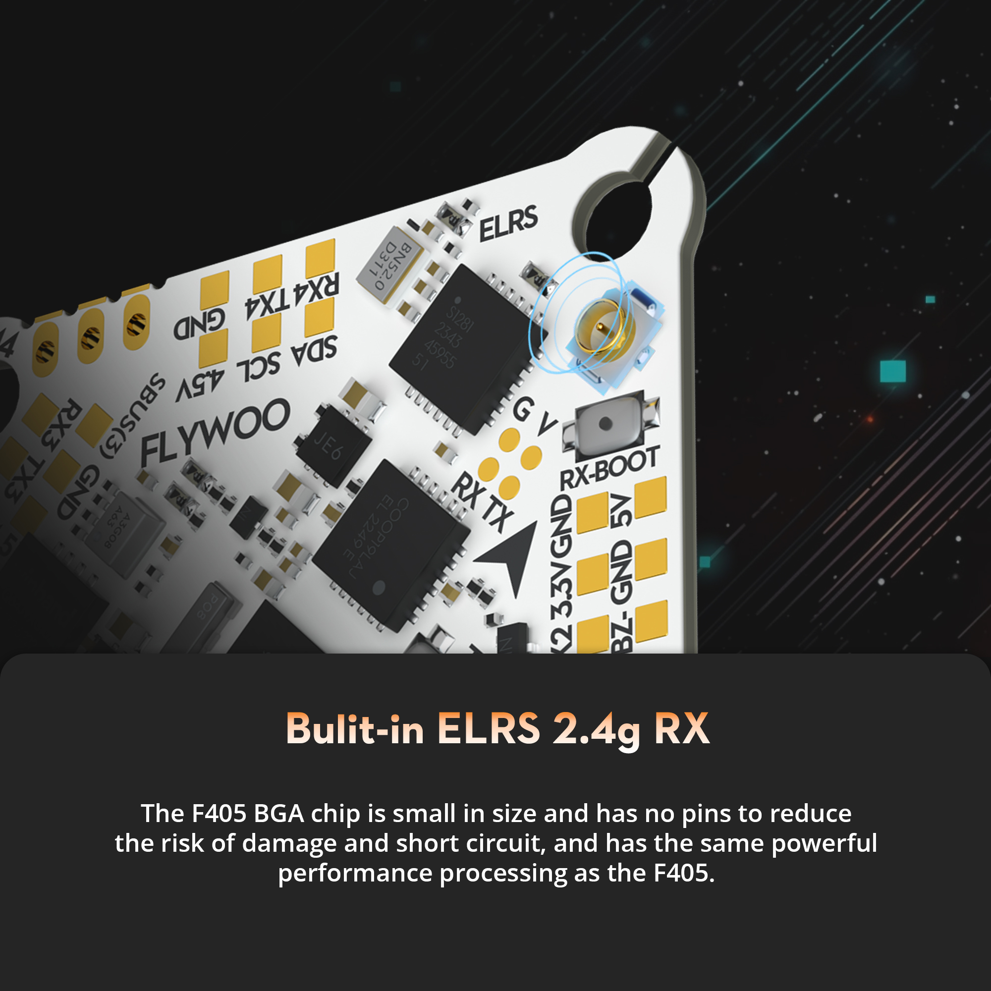 Flywoo GOKU F405 HD V2 AIO 12A 1-2S centralina ELRS O4