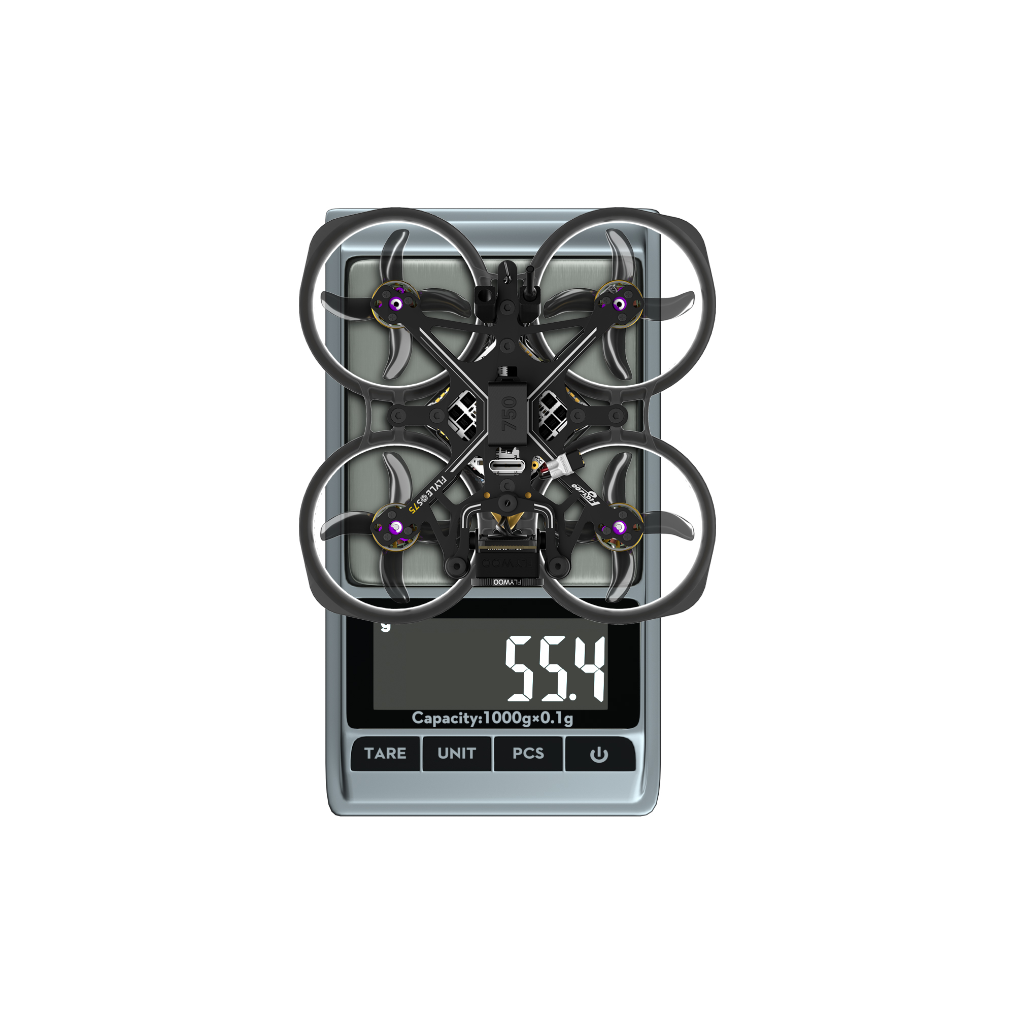 FlyWoo Flylens 75 DJI O4 Wide drone FPV 2S 68 g 4K