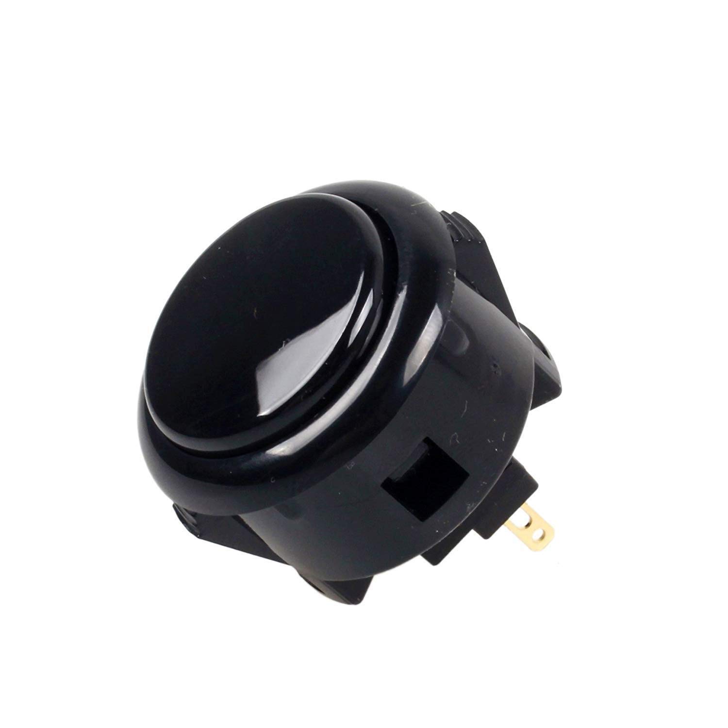Sanwa OBSF-24 pulsante arcade 24mm nero 2 pezzi silenzioso
