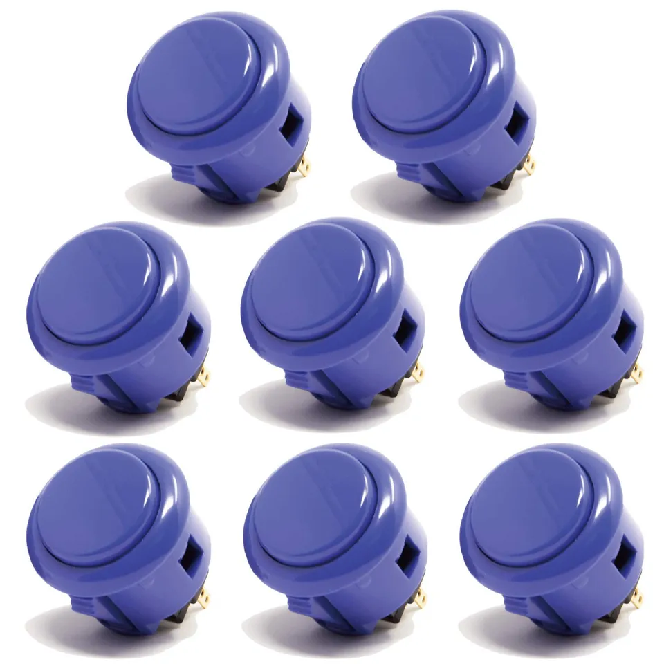 Sanwa OBSF-30 Pulsante Arcade 30mm Blu Scuro Snap-In