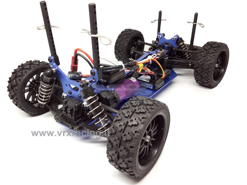 VRX XR16 Flash Rally brushless auto RC 1/16 RTR 4WD blu