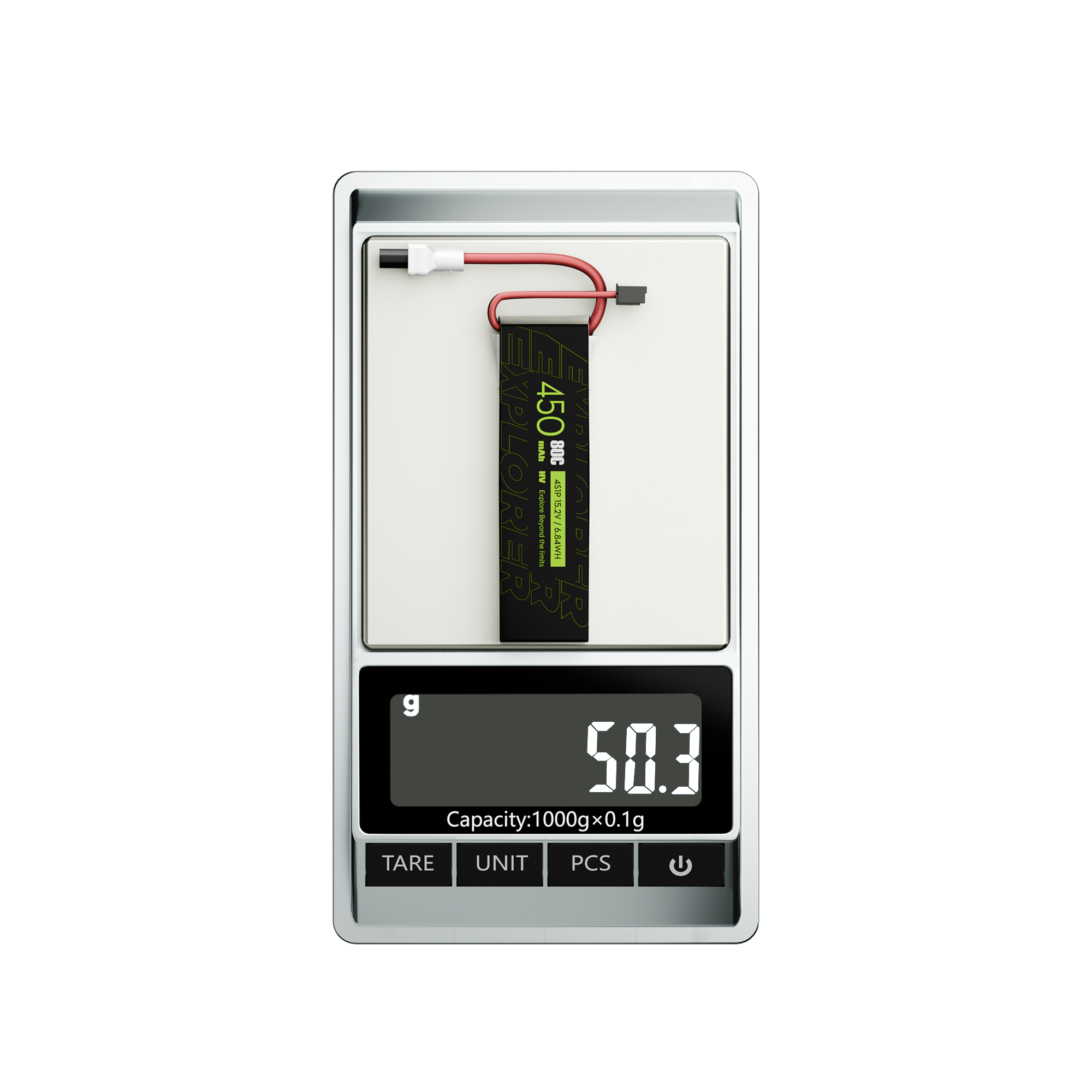 FlyWoo Explorer 450mAh LiHV 4S 80C batteria XT30UP 2 pezzi
