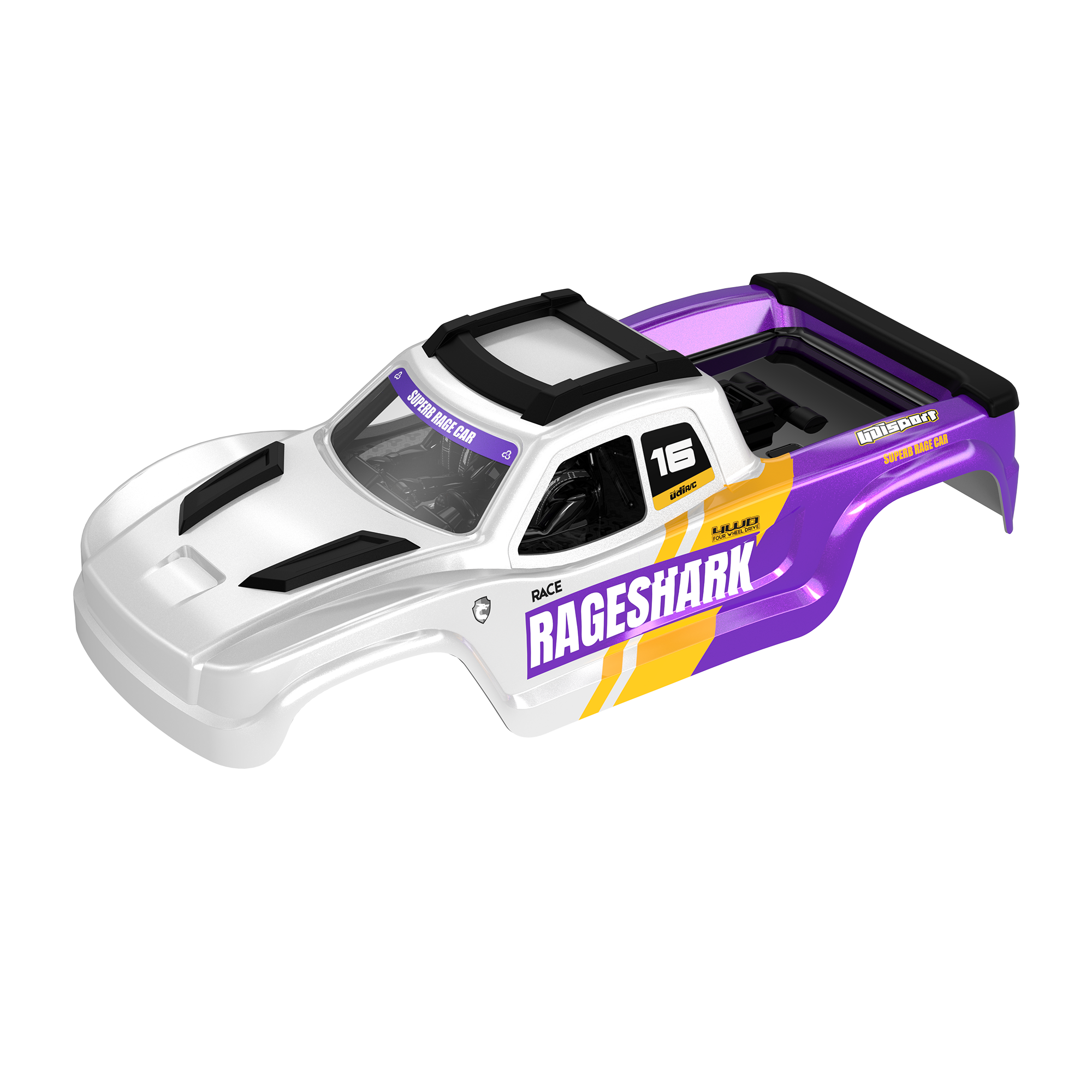 UDIRC Body Scocca PVC UD1611 P16-040B giallo viola 1pz
