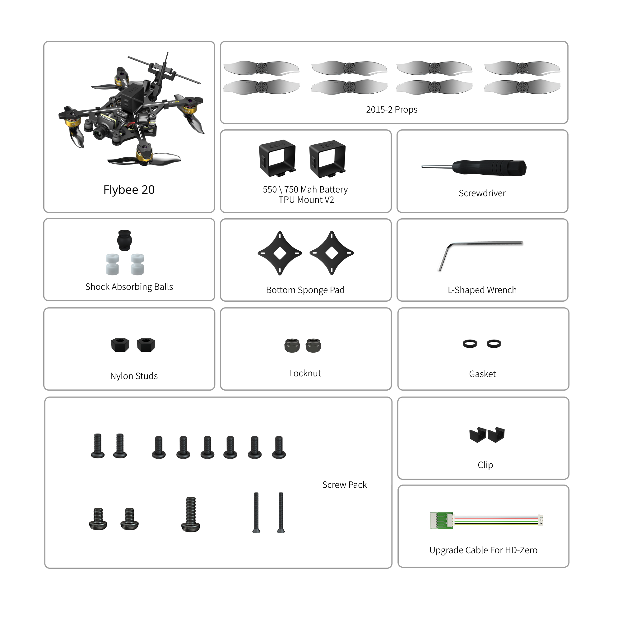 Flywoo Flybee 20 HDZero 2S Ultralight FPV Drone ELRS