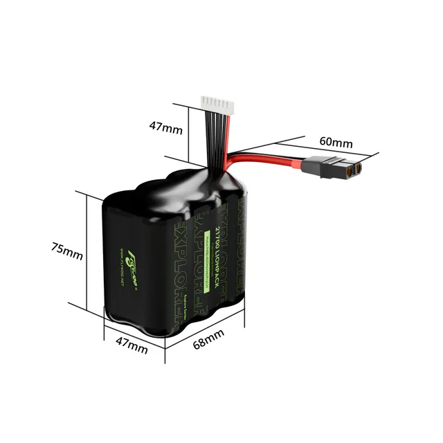 Flywoo Explorer BAK P45D batteria 6S 4500mAh XT60