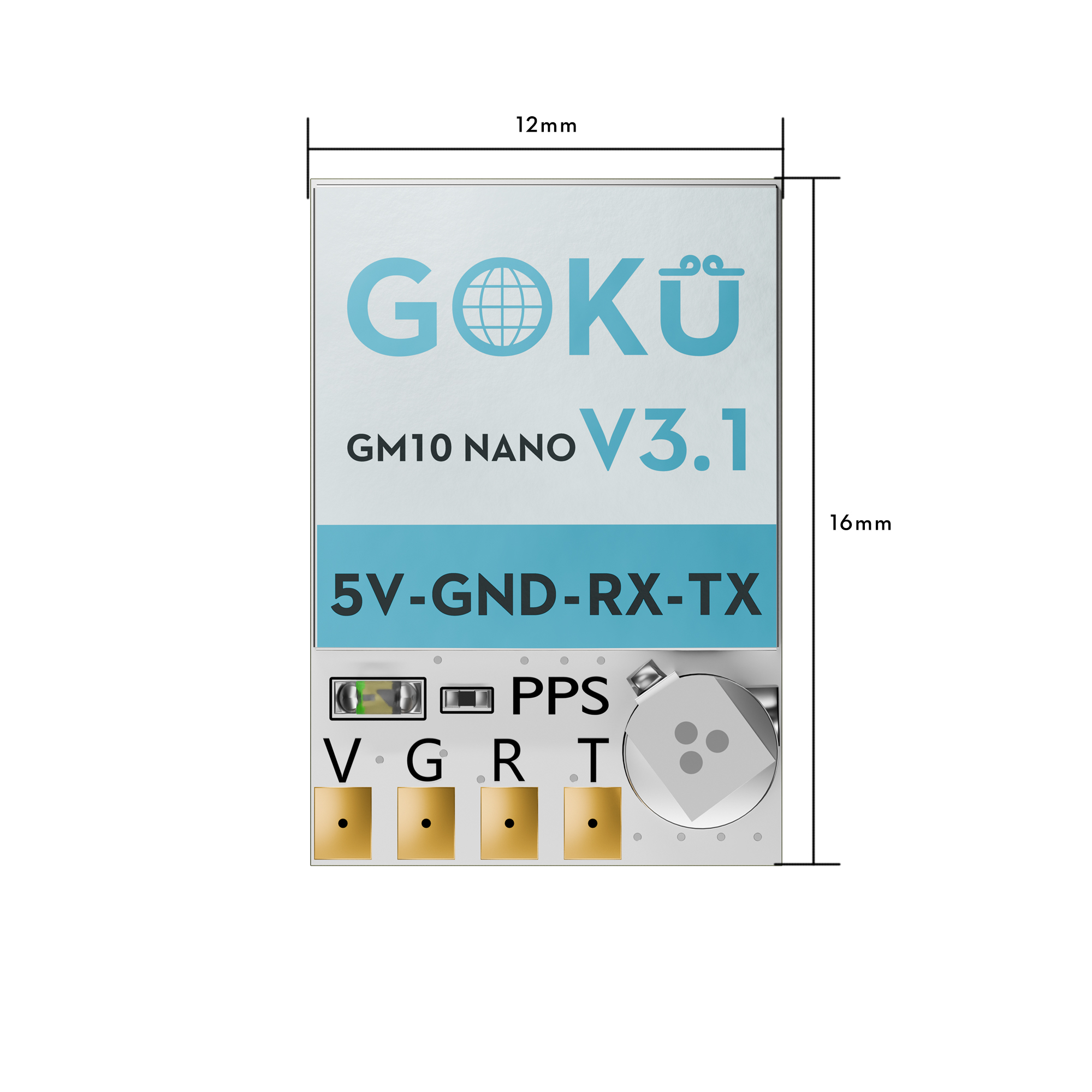 Flywoo Goku GM10 Nano V3.1 Modulo GPS Drone 2,5g M10050