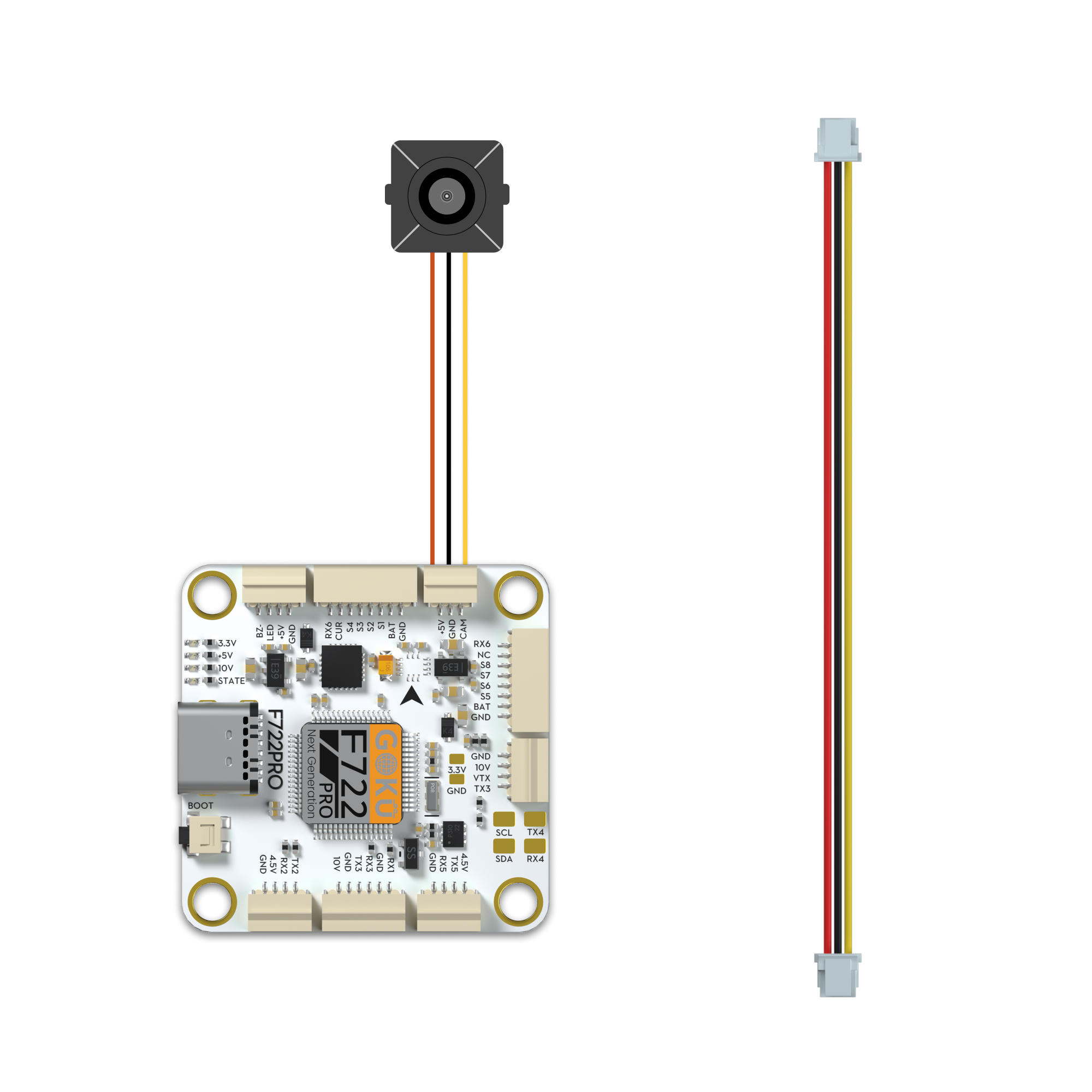 FlyWoo Cavo FC-Cam JST SH 1,0-1,25 mm 80 mm 2 pezzi
