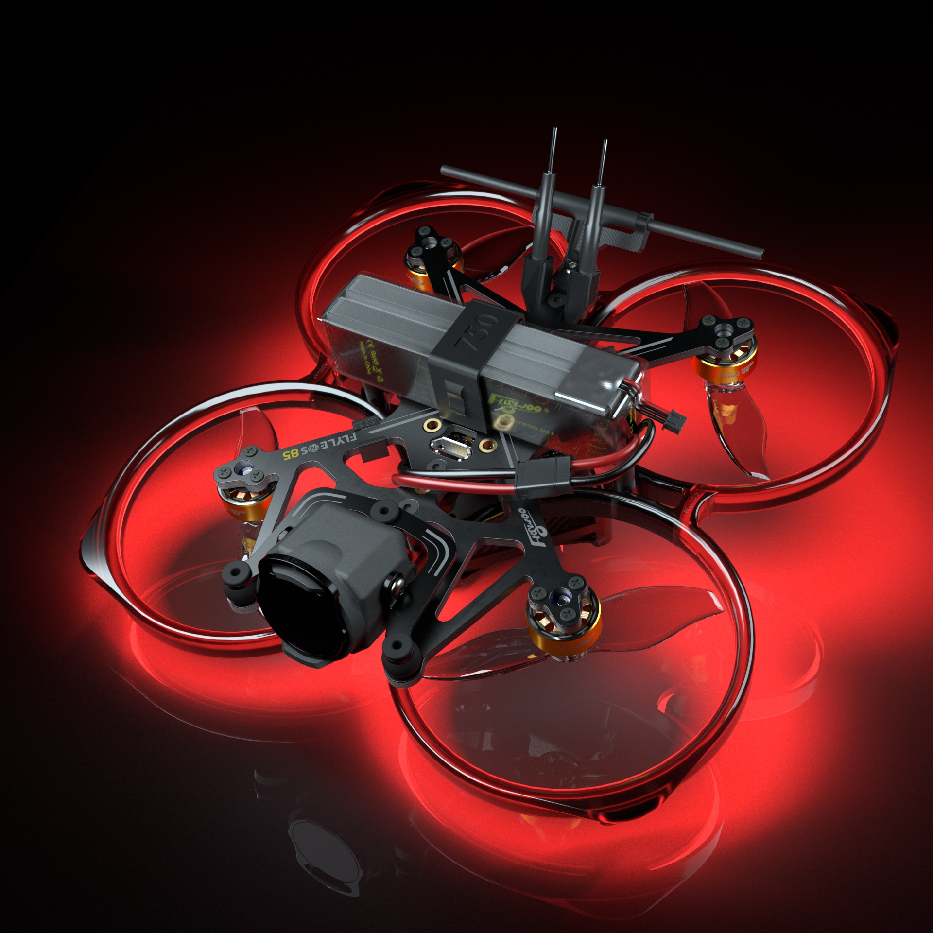 Flywoo FlyLens 85 striscia LED FPV plug&play 3g