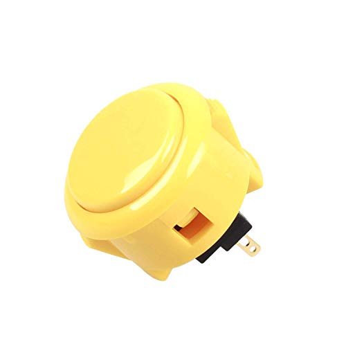 Sanwa OBS OBSF-30 Pulsante Arcade 30mm Giallo 6 pezzi snap-in