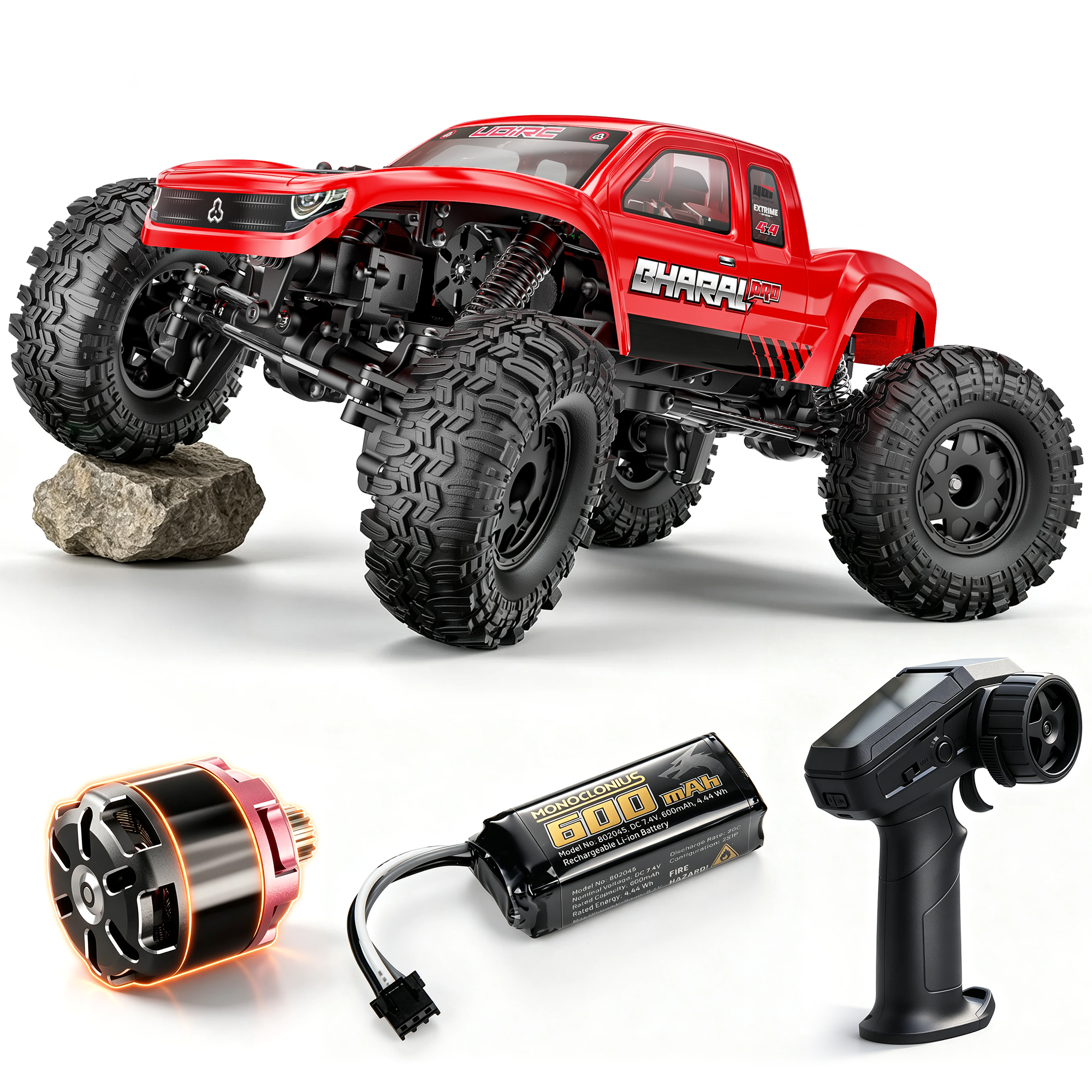 UDIRC Bharal UCX1804PRO Rock Crawler 1/18 4WD Brushless RTR Nero