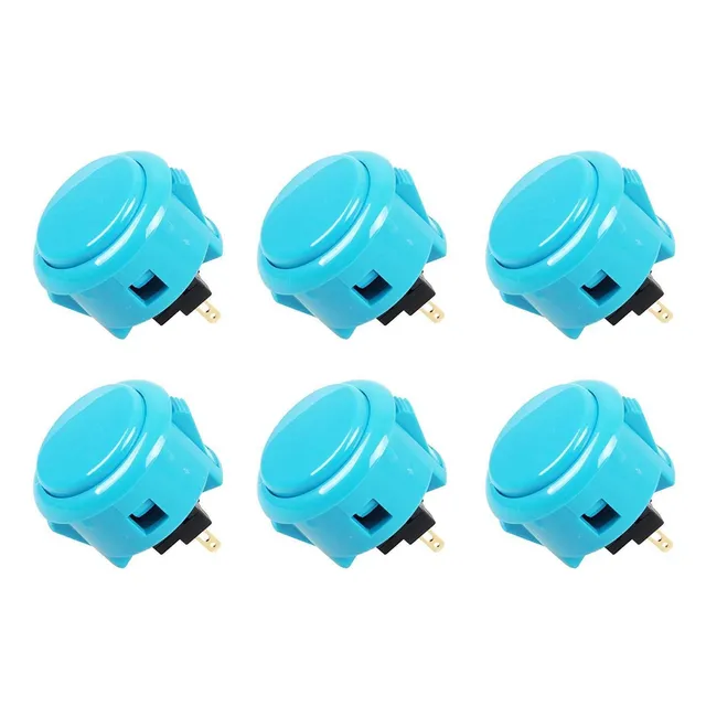Sanwa OBS OBSF-30 Pulsante Arcade 30mm Blu 6 pezzi snap-in