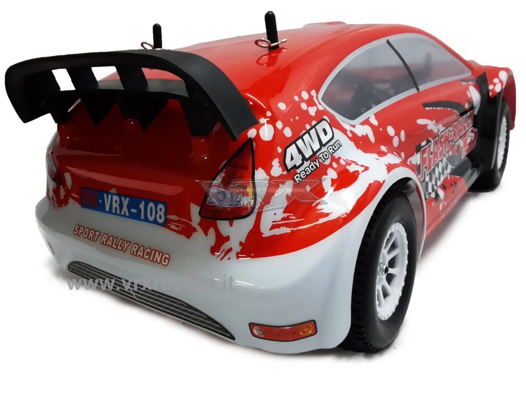 VRX Flash Rally 1:10 Scoppio GO.18 2 Marce RTR Rossa