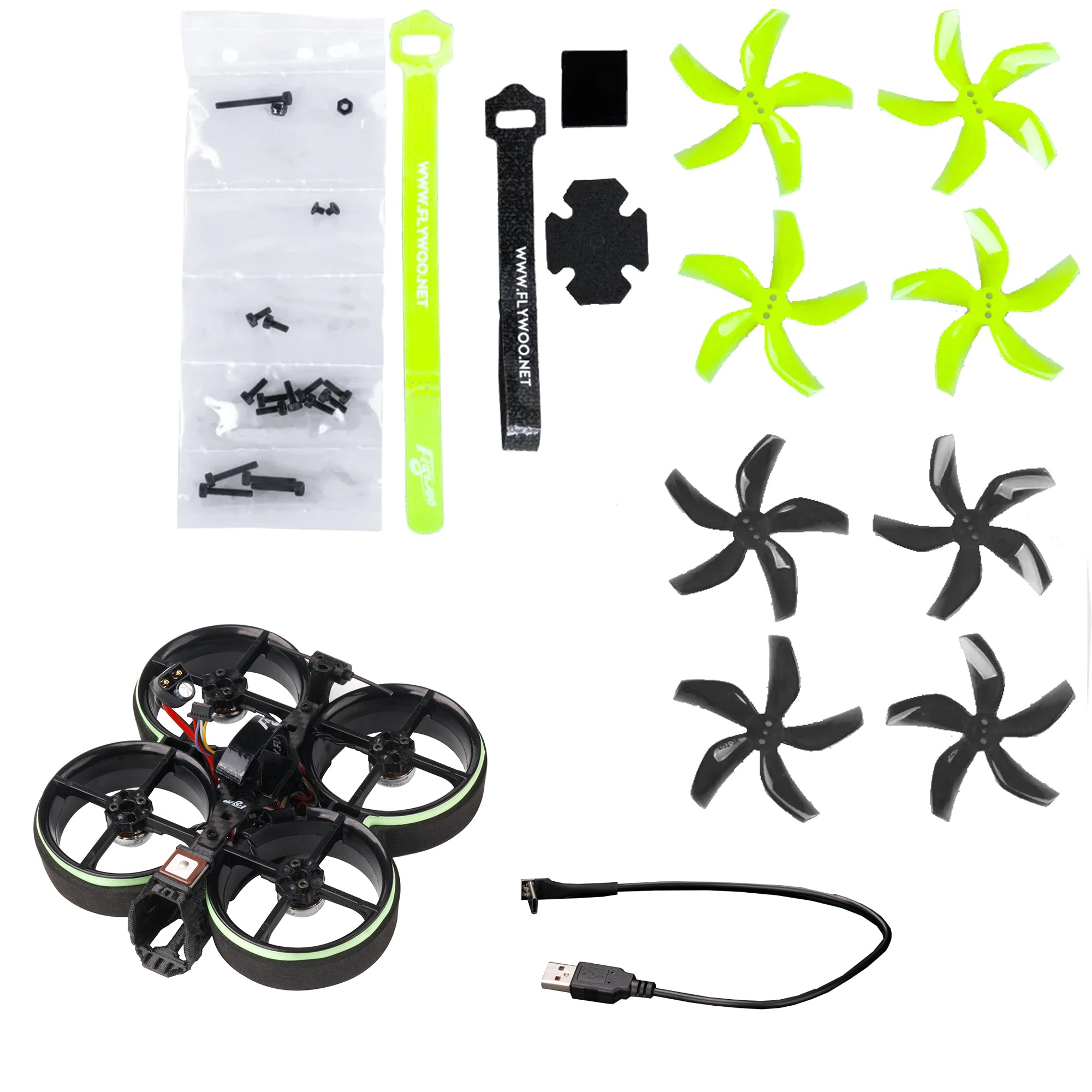 FlyWoo CineRace20 V2 HD cinewhoop 2" DJI O3 senza air unit