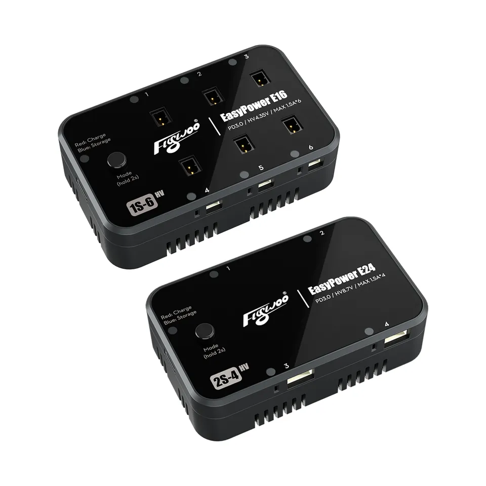 Flywoo EasyPower E16 E24 caricabatterie 1S 2S LiHV PD 1,5A